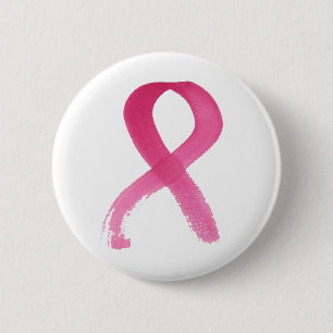 Aquarellfarbene rosa Brustkrebsknöpfe Button