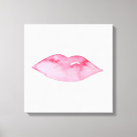 Aquarellfarbene Rosa Lippen Make-up