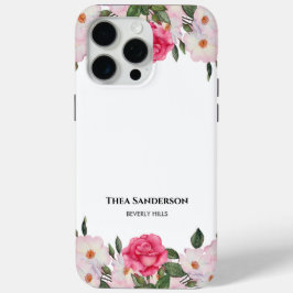 Aquarellfarbene, sanfte, rosa, weiße Rosen - Illus Case-Mate iPhone Hülle