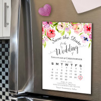 Aquarellfarbene Stiefmütterchen Save the Date Hoch