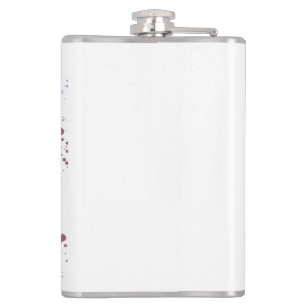 Aquarellfarbener Chamäleon Flachmann