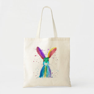 Aquarellfarbener Hasen Kaninchen Tiersonne Tragetasche
