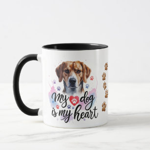 Aquarellfarbener Hund Lover Combo-Tasse (15oz) Tasse