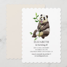 Aquarellfarbener niedlicher Panda. Hübsches Tier. 