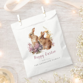 Aquarellfarbener Osterwein Geschenktütchen