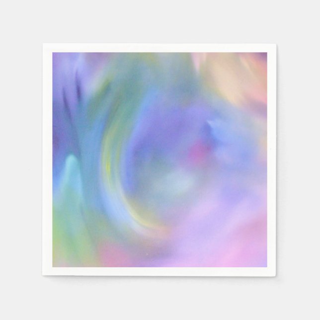 Aquarellfarbener Regenbogen - Alle Optionen Serviette (Vorderseite)