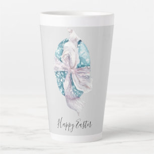 Aquarellfarbener Ribbon Wrapped Egon Oster Milchtasse