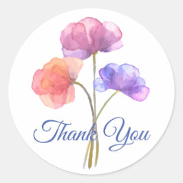 Aquarellfarbener Rosa Runder Aufkleber