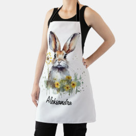 Aquarellfarbener Sonnenleuchter Personalisierte Sc Schürze