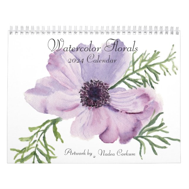 Aquarellfarbener Wandkalender (Titelbild)