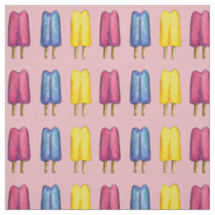 Aquarellfarbener Zweifarbiger Pop Popsicles Popsic Stoff