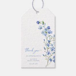 Aquarellfarbenes blaues Brautparty Geschenkanhänger