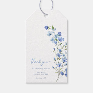Aquarellfarbenes blaues Brautparty Geschenkanhänger