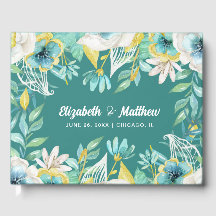 Aquarellfarbenes Blumenminze Gelbes HochzeitenGäst