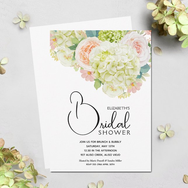 Aquarellfarbenes Brautparty Einladung (Watercolor Floral Bridal Shower Invitations)