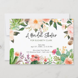 Aquarellfarbenes Brautparty Einladung