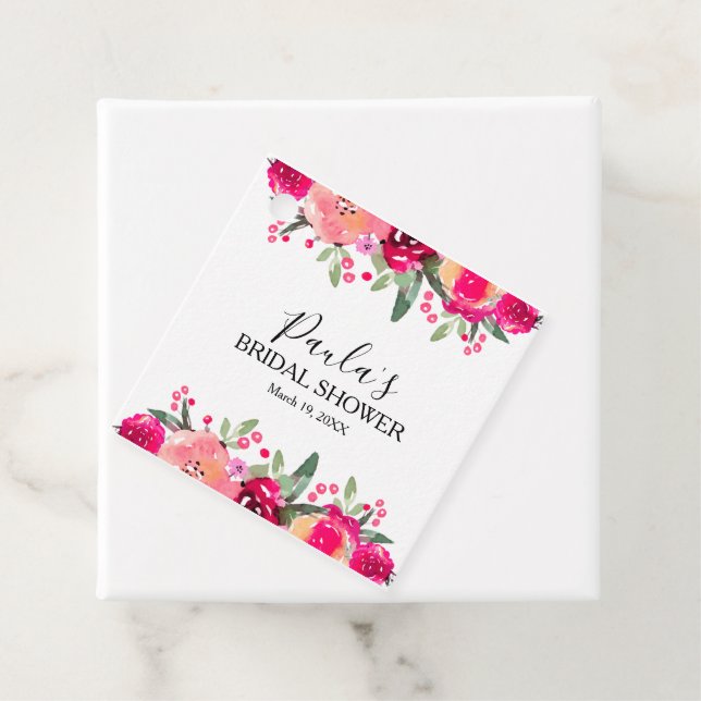 Aquarellfarbenes Brautparty Geschenkanhänger (Beispiel)