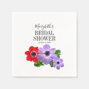 Aquarellfarbenes Brautparty Napkin Serviette