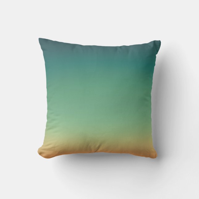 Aquarellfarbenes, farbiges Ombré Kissen (Vorderseite)