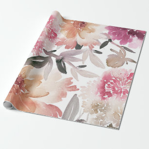 Aquarellfarbenes Hintergrundmuster, Blume, Kunst, Geschenkpapier