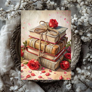 Aquarellfarbenes Shabby Chic Vintage rote Rosen al Seidenpapier