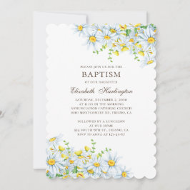 Aquarellfärbung. Blume in Ländern. Blumentaufen Einladung