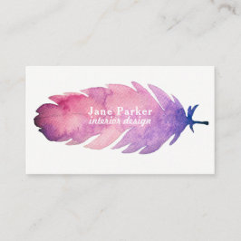 Aquarellfeder Visitenkarte