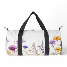 Aquarellfeld mit Wildblumen