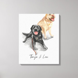 Aquarellfirmen - Tanya & Lexi Leinwanddruck