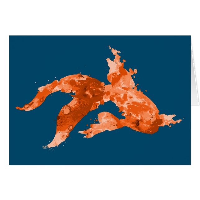 Aquarellfisch (Vorderseite (Horizontal))