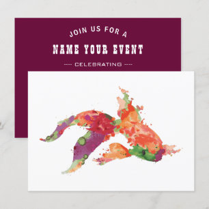 Aquarellfisch Einladung