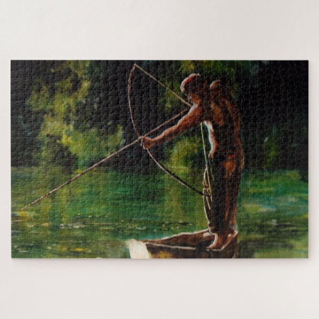 Aquarellfischer (Horizontal)