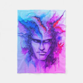 Aquarellfläche Fleecedecke