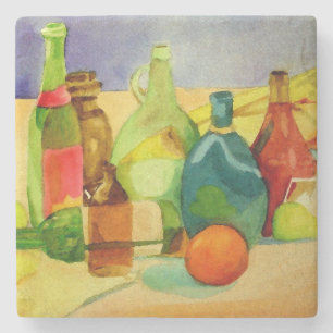 Aquarellflaschen Steinuntersetzer