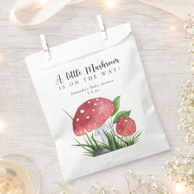 Aquarellfliege ist unterwegs! Babydusche Geschenktütchen (Ausgeschnitten)