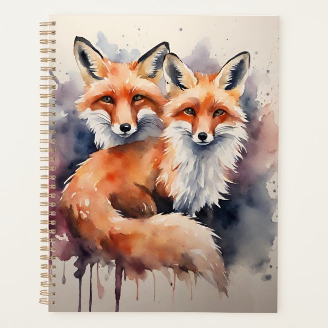 Aquarellfox Duo Planer (Vorderseite)