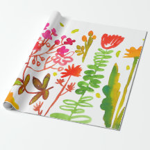 Aquarellfrühling Lech-Packpapier