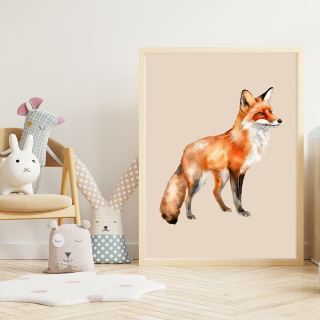 Aquarellfuchs Poster (Von Creator hochgeladen)