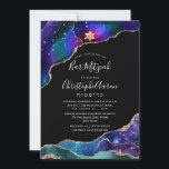 Aquarellgalaxie Agate Bar Mitzvah / Bat Mitzvah Einladung<br><div class="desc">PixDezines Galaxy Agate Bar Mitzvah oder Bat Mitzvah akzentuiert mit Imitaten goldenen Venen. DIY stylish Kalligraphie Bar Mitzvah. . Siehe Filter,  um den Ton zu ändern. Unser dynamisches Design erlaubt es Ihnen,  alle Elemente zu bearbeiten. Copyright © 2021 PixDezines™. Alle Rechte vorbehalten.</div>