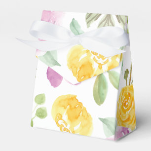 Aquarellgarten Blumenmuster Geschenkschachtel