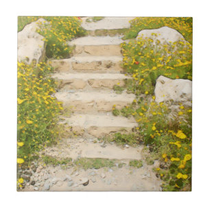 Aquarellgarten Fliese