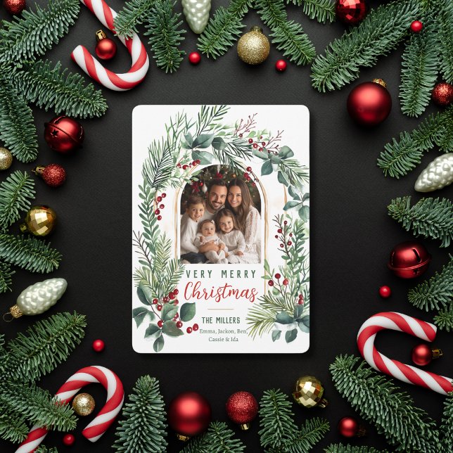 Aquarellgarten Foto Feiertagskarte (Von Creator hochgeladen)