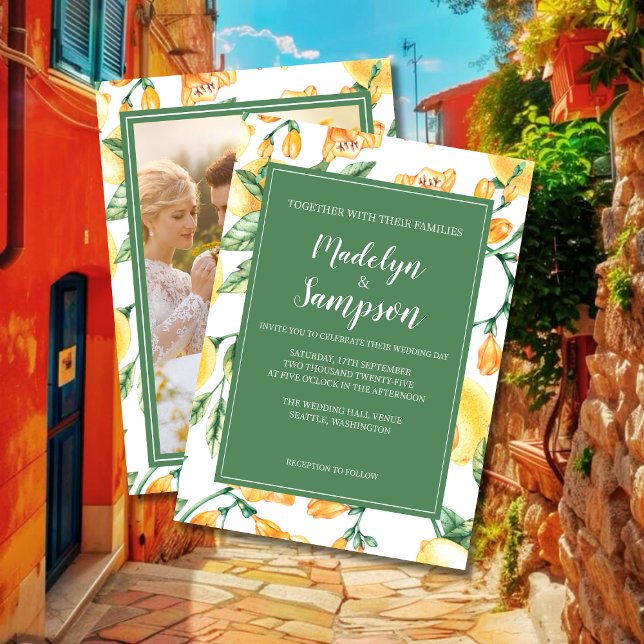 Aquarellgarten Gelbe Hochzeit Einladung (Von Creator hochgeladen)