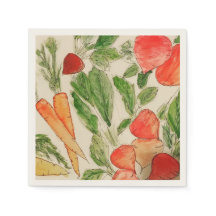 Aquarellgarten Sommerküchenmöhren Rüben