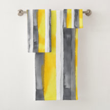 Aquarellgelb, grau, Streifen