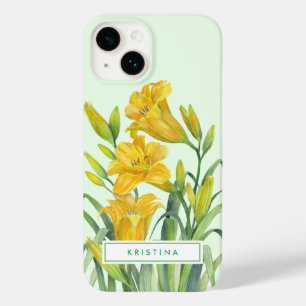 Aquarellgelber Tag Lilies Blumenbilder Case-Mate iPhone 14 Hülle