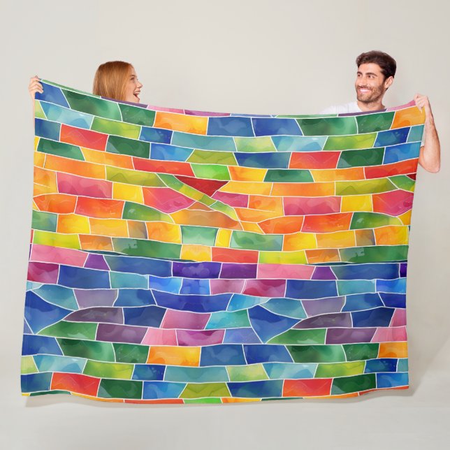 Aquarellglas Fleecedecke (Beispiel)