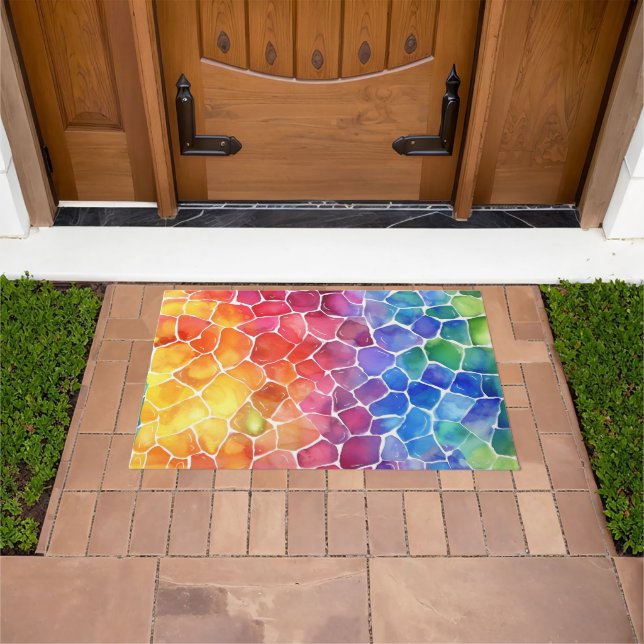 Aquarellglas Fußmatte (Außenbereich)