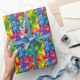 Aquarellglas Geschenkpapier