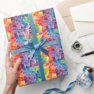 Aquarellglas Geschenkpapier